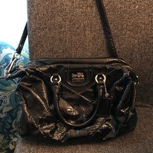Coach patent cross body bag